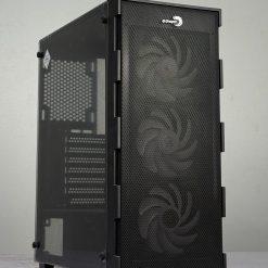 EDragon DRUK Midtower PC Case with 4x120mm RGB Fans(suitable for long length GPU in low price)(Black)