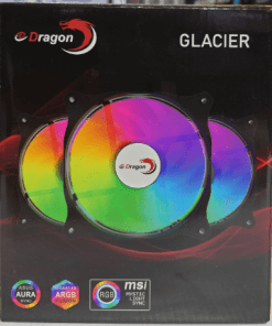 eDragon Glacier ARGB Fan Kit 3x Fans + Controller + Remote