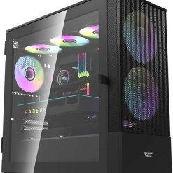 DarkFlash DK415M Black PC Case with 2x 140mm Fans