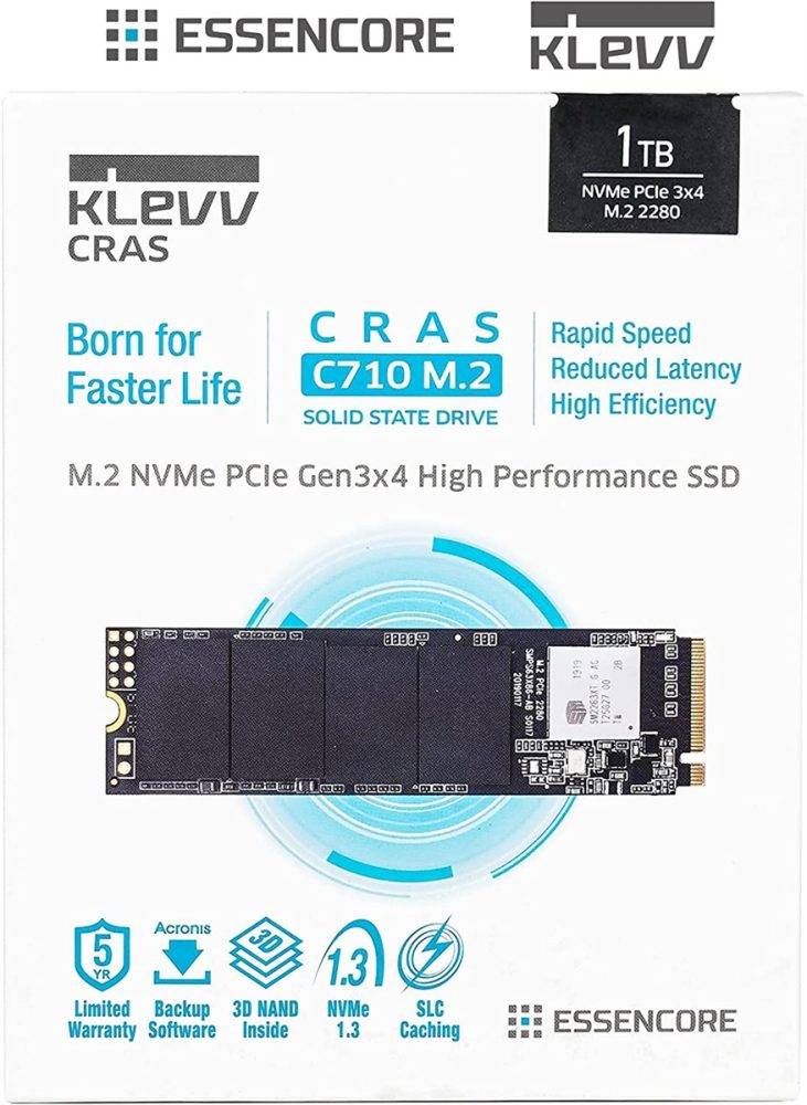 KLEVV CRAS C710 1TB M.2 PCI-E Gen3 x4 NVME SSD - AMD House - PC Gaming  products, Computer parts & peripherals