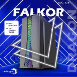 eDragon FALKOR PC Case with 3x RGB 120mm Fans