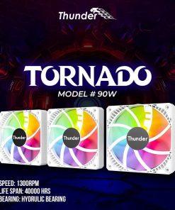 Thunder Tornado #90W 3x120mm ARGB Fan Kit White