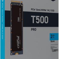 Crucial Pro Series T500 2TB NVME Gen4x4 SSD New 7400MB/sec Read