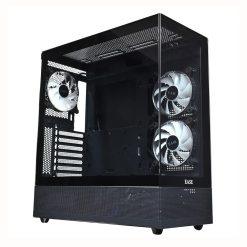 EASE EC123B ATX PC Case 3x infinity Argb Fan Reverse blade (black)