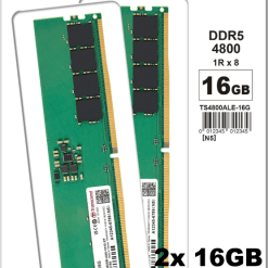 Transcend JetRam 16GBx2 32GB DDR5 4800MHz RAM New