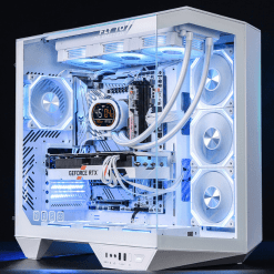 DarkFlash DY470 WHITE ATX PC Case with 4x ARGB Fans