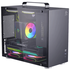 SNOWMAN CS013 Black PC Case m-ATX mini-iTX Compact PC Case without Fans