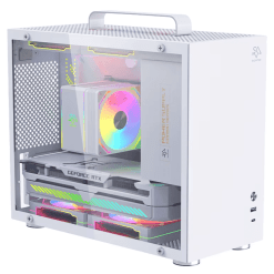 SNOWMAN CS013 White PC Case m-ATX mini-iTX Compact PC Case without Fans