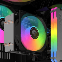 02. A200 CPU cooler with 2 Heatpipes - 90mm RGB Fan