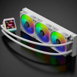 TIANJIFENG Baidi 360 II 360mm White ARGB AIO CPU Cooler with Water Block LCD New