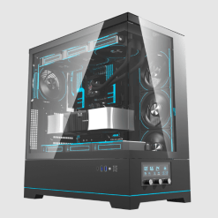 DarkfFlash DY451 Pro PC Case with 1x Fan - Black