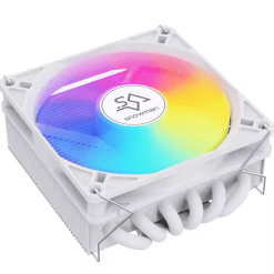 17. SNOWMAN MC45-6-ARGB White 6-Heatpipe ITX CPU Cooler with 90mm ARGB Fan