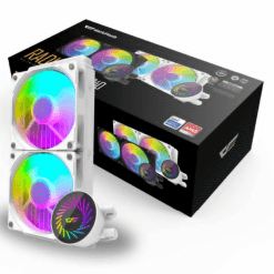 DarkFlash Radiant DCS240 240mm AIO CPU Cooler White with 84CFM Fans  and 10 mths pump wty