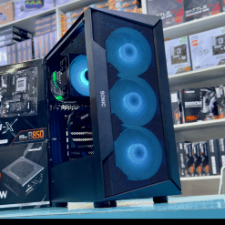 SONIC R28 MidTower PC Case with 3X ARGB Case-Controlled Fans front mesh (Black)