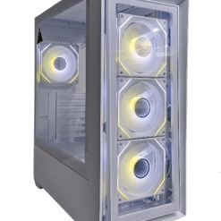 SONIC C05-White PC Case with 4x Infinity Mirror Fans