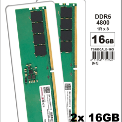Transcend JetRam 16GBx2 32GB DDR5 5200MHz RAM New 2year waranty