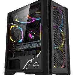 FROZER Chamber Black PC Case with 3x ARGB Fans