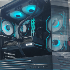 SONIC K10 Atx PC Case with 3x Infinity Mirror Fans double sided glass (Black)