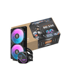DarkFlash Explore DO240 240mm AIO CPU Cooler with Digital Display (black)