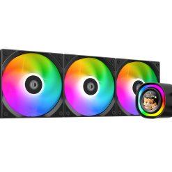 ID-Cooling FX360 LCD Black AIO CPU Cooler with Customizable LCD Display, 1 year pump warranty