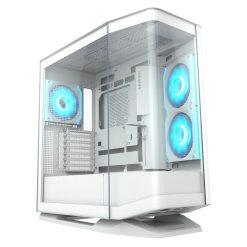 Cougar FV270 ATX Case New with 3x 140mm argb fans (White)