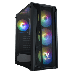 FSP-VG15FE Vento ATX PC Case with 550W 80+ Bronze FSP PSU New with 4 RGB Fans (Black)
