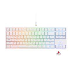 GTUNE GK687 Mechanical Keyboard Red Switches WHITE New