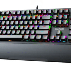 PKSMART K104 Pro RGB Mechanical Keyboard Blue Switches New with Wrist-Rest