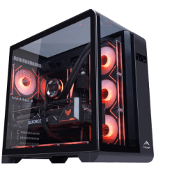 FROZER Infinity Plus ATX PC Case with 4x 120mm Infinity Mirror ARGB Fans (Black)