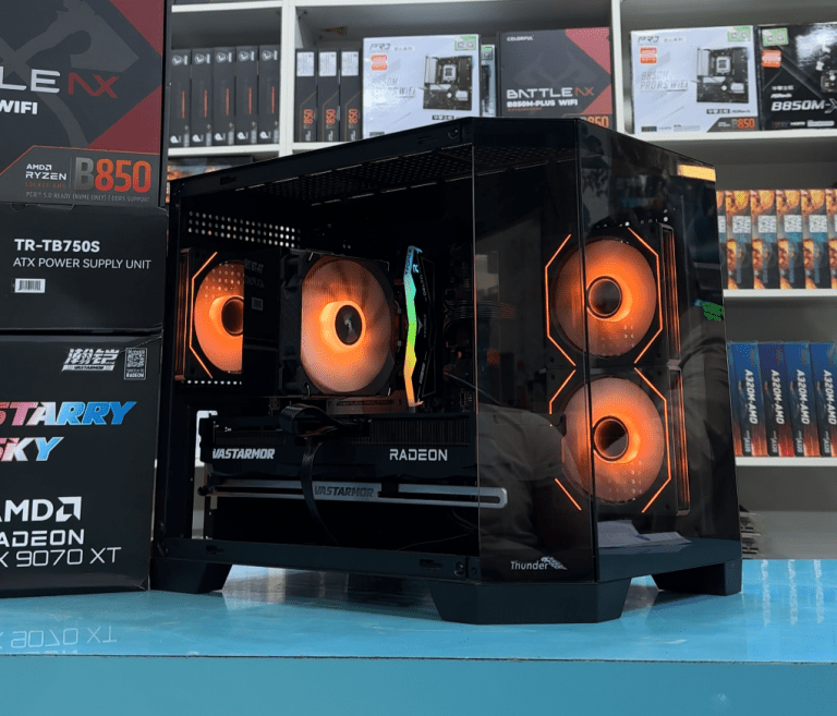 Thunder Spartan PC Case with 3x ARGB Infinity Mirror Fans(Black) - AMD ...