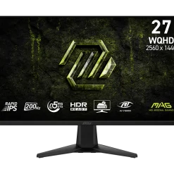 MSI MAG 275QF E20 27" 1440P 200Hz 0.5ms IPS Gaming Monitor New in 10 Months Warranty