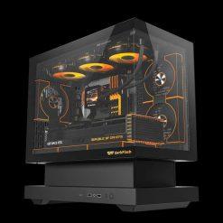 Darkflash FLOATRON F1 Black mATX PC Case with 6X ARGB Infinity Mirror Fans