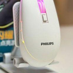 Philips 7200DPI 6 Button Wired Mouse White New