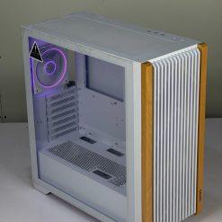 SONIC C19 ATX PC Case with 4X infinity Mirror ARGB fans (White)