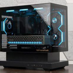 Darkflash FLOATRON F1 Black mATX PC Case with 6X ARGB Infinity Mirror Fans