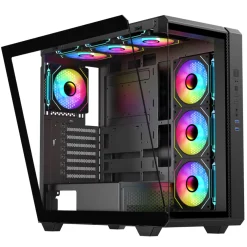 Astro AGC-U31A ATX PC Case with 4x ARGB Infinity Mirror Fans