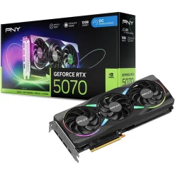 PNY GeForce RTX 5070 Epic-X ARGB OC Triple Fan 12GB GDDR7 Graphics Card
