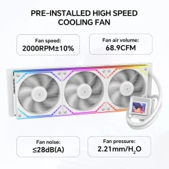 Thermalright Frozen Warframe (LCD) 360 SE ARGB White V2 360mm AIO New in 10 months warranty